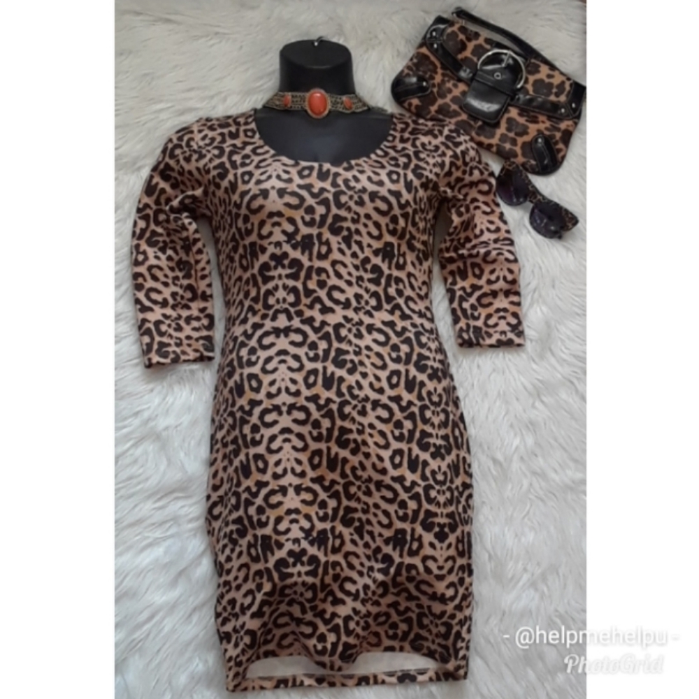 Nicki Minaj Leopard Print Dress NWOT - Picture 2 of 16